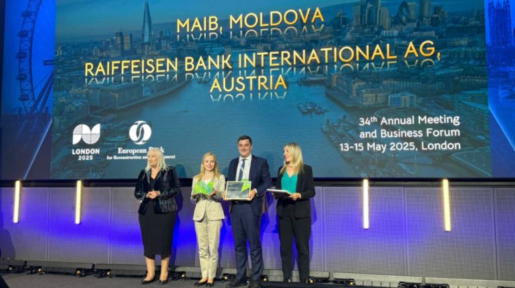 Maib, premiată de BERD pentru Prima Tranzacție Verde în cadrul programului TFP 2024 „Green Trade Deal of The Year”