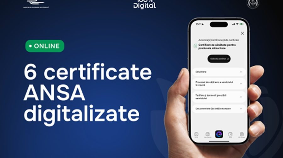 Șase servicii ANSA devin digitale: acte eliberate online pentru antreprenori și cetățeni, direct în MCabinet