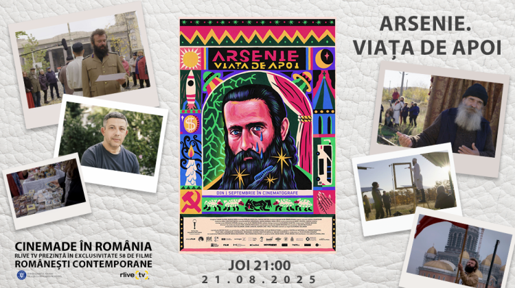 CineMADE în România: Filmul „Arsenie. Viața de apoi” de Alexandru Solomon, la 21:00, în exclusivitate pe RLIVE TV
