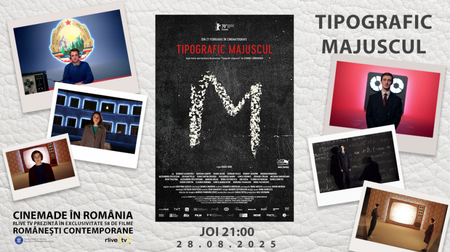 CineMADE in Romania: Filmul „Tipografic Majuscul” de Radu Jude, la 21:00, la RLIVE TV