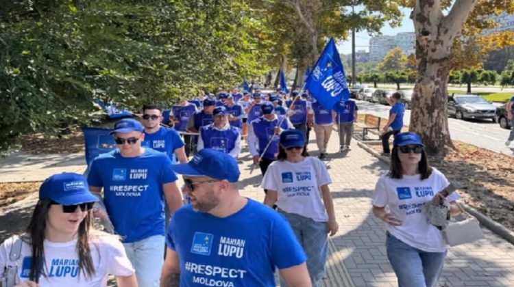 Partidul „Mișcarea Respect Moldova” a organizat marș electoral în Chișinău