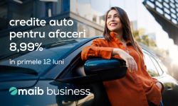 Maib oferă credite auto pentru afaceri cu dobândă fixă de doar 8,99% în lei, anual
