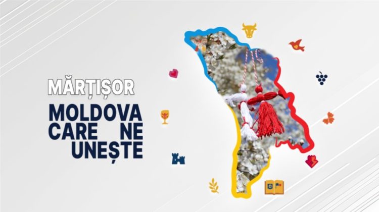 „Moldova care ne unește”: Alb cu roșu fac o floare, mândra floare Mărțișor