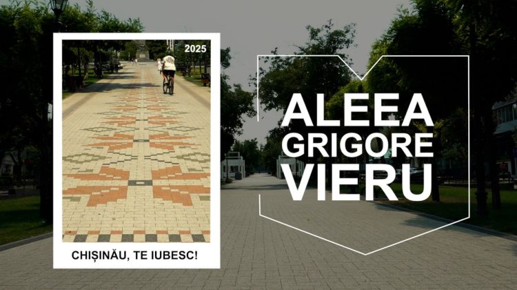 Aleea de pe strada Grigore Vieru – un spațiu plăcut și sigur pentru pietoni