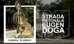 Strada pietonală Eugen Doga – una dintre cele mai renumite zone dedicate exclusiv pietonilor, din centrul orașului
