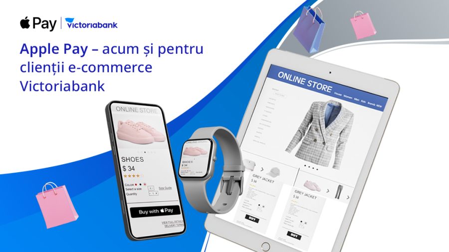 Apple Pay, disponibil pentru clienții e-commerce ai Victoriabank