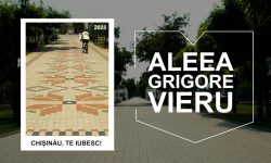 Aleea de pe strada Grigore Vieru – un spațiu plăcut și sigur pentru pietoni
