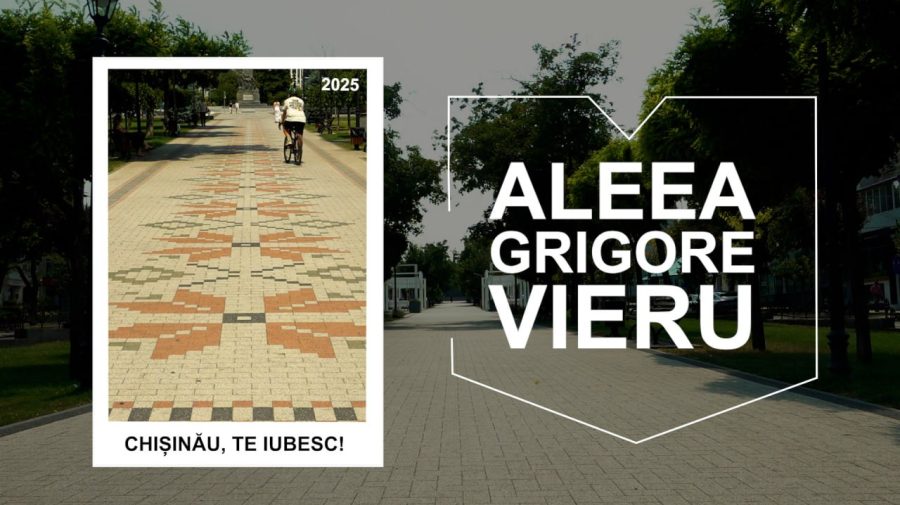 Aleea de pe strada Grigore Vieru – un spațiu plăcut și sigur pentru pietoni